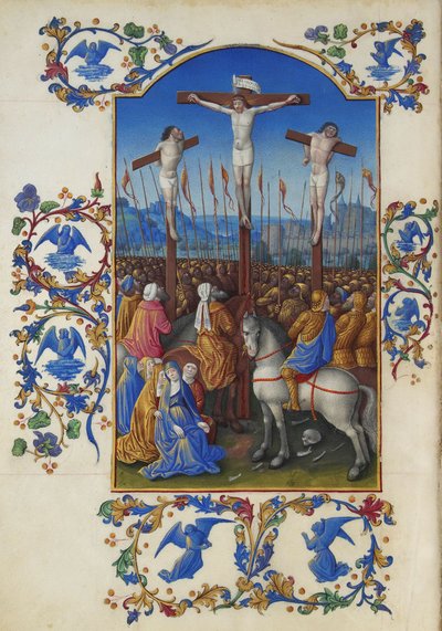 Les Très Riches Heures du Duc de Berry, Folio 152v - A Crucificação de Unbekannt