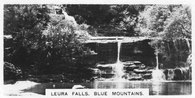 Cataratas de Leura, Montanhas Azuis, Austrália, 1928 de Unbekannt