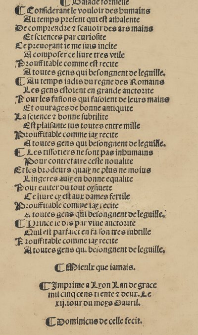 Libreto nouellamete composto para mestre Domenico da Sera... obra de todos os s..., 12 de abril de 1532. de Unbekannt