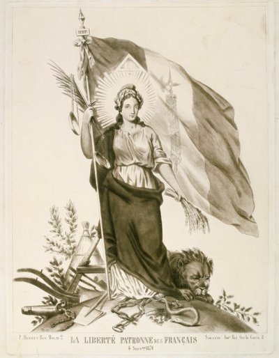 Liberdade, padroeiro dos franceses, 1870 de Unbekannt