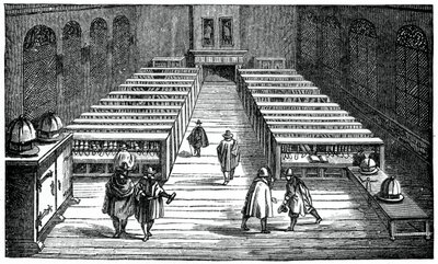 Biblioteca da Universidade de Leyden, Holanda, século XVII, 1870 de Unbekannt