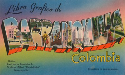 Livro Gráfico de Barranquilla Colômbia, c1940s de Unbekannt