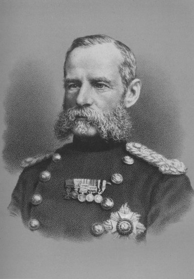 Tenente-general Sir Frederick Roberts, soldado britânico, c1880 1883 de Unbekannt