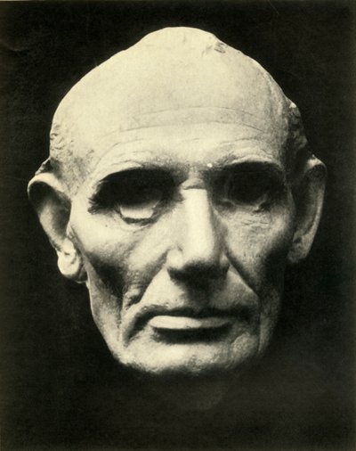 Máscara de vida de Abraham Lincoln, 1860, 1930. de Unbekannt