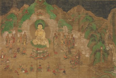 Vida do Buda: Conversão do Rei Bimbisara, início do século XV. de Unbekannt
