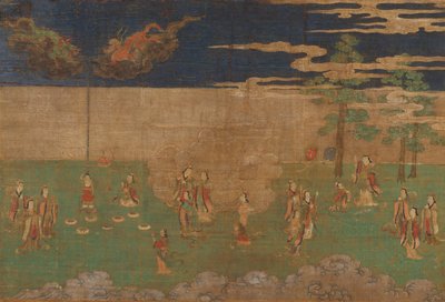 Vida de Buda: O nascimento de Buda, início do século XV. de Unbekannt