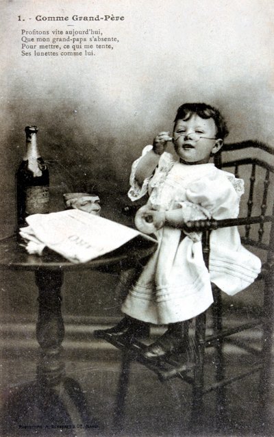 Como Grandather, cartão postal francês, c1900 de Unbekannt