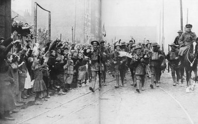 Lille sendo libertado pelos britânicos, França, 17 de outubro de 1918 de Unbekannt