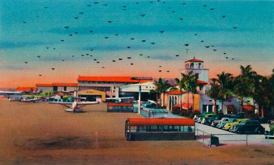 Campo de Lindbergh e edifício da administração. San Diego, Califórnia, c1941 de Unbekannt