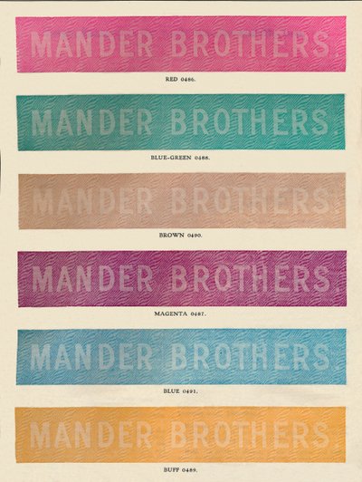 Prática de Linótipo - Anúncio Mander Brothers, 1910 de Unbekannt