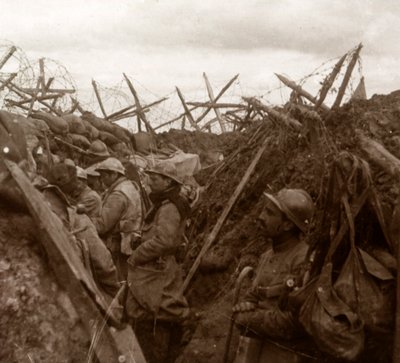 Posto de escuta, linha da frente, c1914-c1918 de Unbekannt
