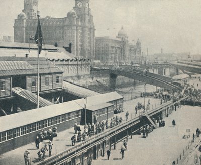 Liverpool Landing Stage é uma das frentes fluviais mais interessantes da Grã-Bretanha, 1937 de Unbekannt