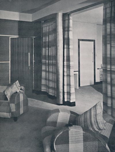 Sala de estar em uma casa em Londres, projetada por Raymond McGrath, ARIBA, 1936 de Unbekannt