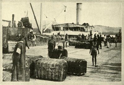 Carregando uma carga de algodão, c1948. de Unbekannt