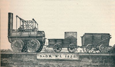 Locomoção nº 1, construída para a Ferrovia Stockton & Darlington, 1825 1906 de Unbekannt
