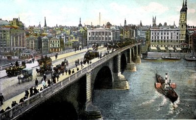 Ponte de Londres após o alargamento de 1904, Londres, século XX de Unbekannt