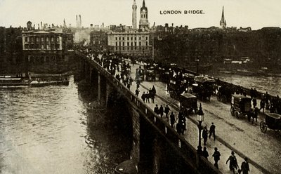 Ponte de Londres, final do século XIX-início do século XX. de Unbekannt