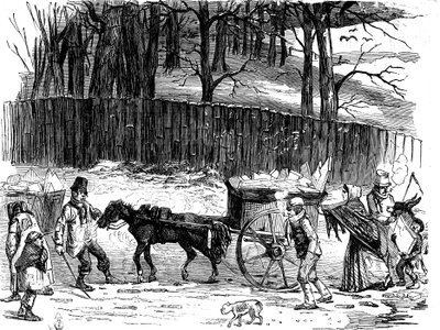 Carrinhos de gelo de Londres, 1850 de Unbekannt