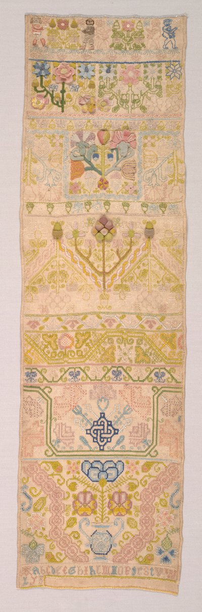 Sampler longo, 1600s. de Unbekannt