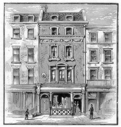Local de nascimento de Lord Byrons, Holles Street, Cavendish Square, Londres, 1888 de Unbekannt