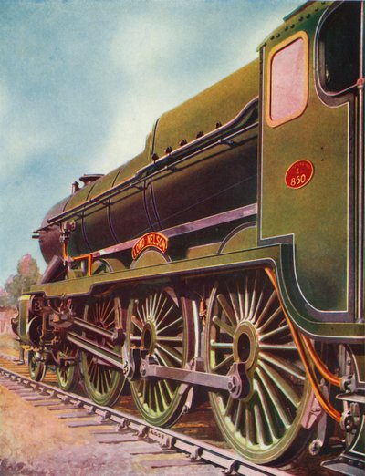 Lord Nelson, uma das locomotivas mais poderosas pertencentes à Southern Railway, 1935-36. de Unbekannt
