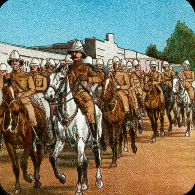 Lord Roberts entrando em Pretória, Guerra dos Bôeres, África do Sul, 1900 1925 de Unbekannt