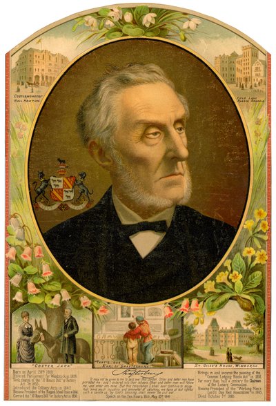 Lord Shaftesbury, estadista conservador britânico e filantropo, final do século XIX de Unbekannt