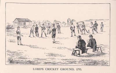 Lords cricket ground, Londres, 1793 1912 de Unbekannt
