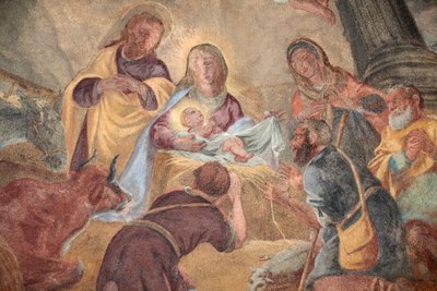 Igreja do Loreto; Natividade pintando Praga República Checa de Unbekannt