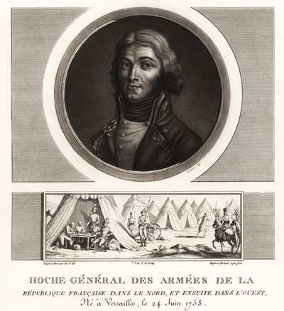 Louis Lazare Hoche, General Revolucionário das Armees de la Republique Francaise, morreu em Wetzlar em 1797 de Unbekannt