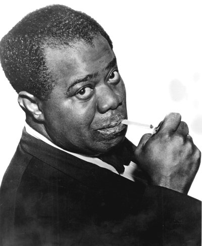 Louis Satchmo Armstrong c1898-1971, trompetista de jazz americano e cantor de Unbekannt