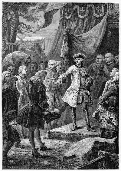 Luís XV, rei da França e embaixador da Holanda, século XIX de Unbekannt