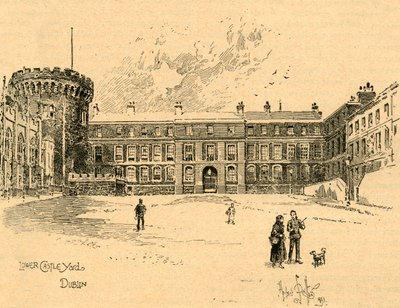 Lower Castle Yard, Dublin, Irlanda, c1890. de Unbekannt