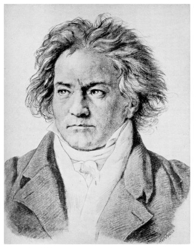 Ludwig von Beethoven, compositor alemão, c1818-1822 1956 de Unbekannt