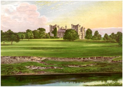 Lumley Castle, County Durham, casa do conde de Scarbrough, c1880 de Unbekannt