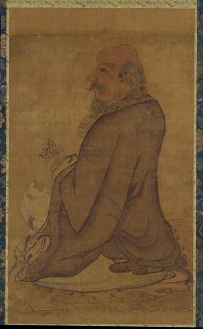 Luohan com um macaco branco, final da dinastia Ming ou início da dinastia Qing, século XVII. de Unbekannt