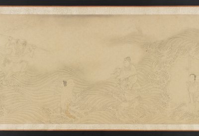 Luohans Atravessando Terra e Mar, dinastia Ming ou Qing, século XVII. de Unbekannt