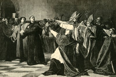 Lutero na Dieta de Worms, 1521, 1890. de Unbekannt