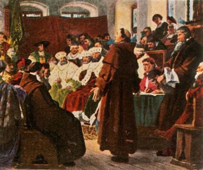 Lutero na Dieta de Worms, 1521, 1936. de Unbekannt