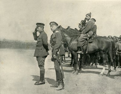 M. Kerensky Saudando as tropas, julho de 1917, 1919. de Unbekannt