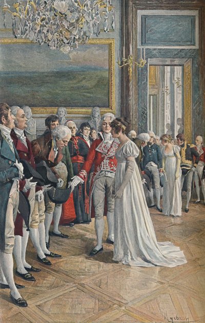 Madame Bonaparte recebe embaixadores nas Tulherias, 1896 de Unbekannt