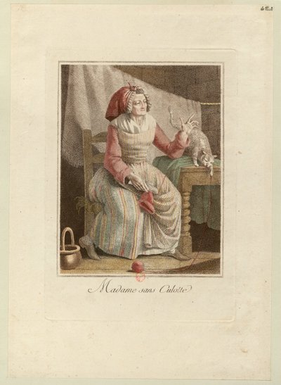 Madame Sans-Culotte, ca 1794. de Unbekannt
