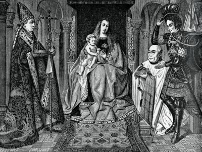 Madonna e criança com Canon Joris van der Paele, 1436, 1870 de Unbekannt