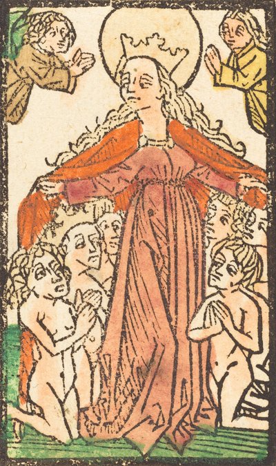 Madonna como uma protetora, c. 14701480. de Unbekannt
