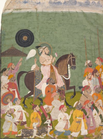 Maharana Jagat Singh II em procissão, ca. 1745. de Unbekannt