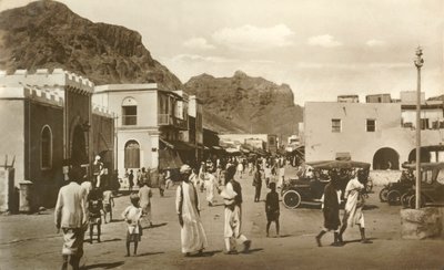 Rua principal, cratera, Áden, c1918-c1939. de Unbekannt