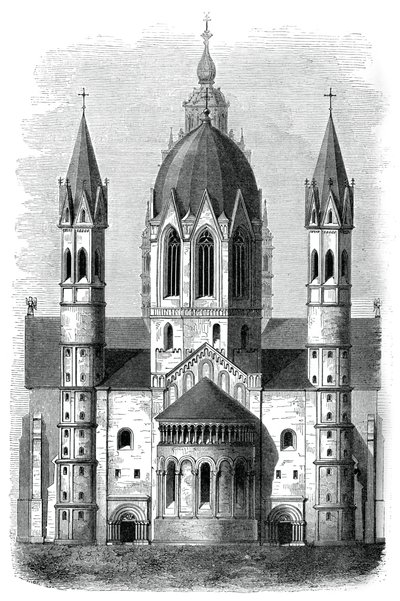 Catedral de Mainz, Reno, Alemanha, séculos 12 e 13, 1870 de Unbekannt