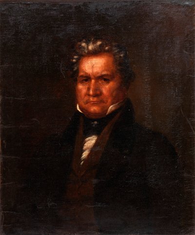 Major Ridge, Retrato do índio Cherokee, . de Unbekannt