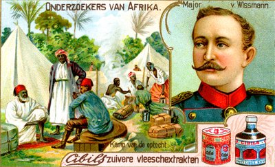 Major von Wissman, soldado alemão, c1900 de Unbekannt