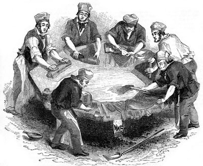Fazendo chapéus de castor, 1841 de Unbekannt